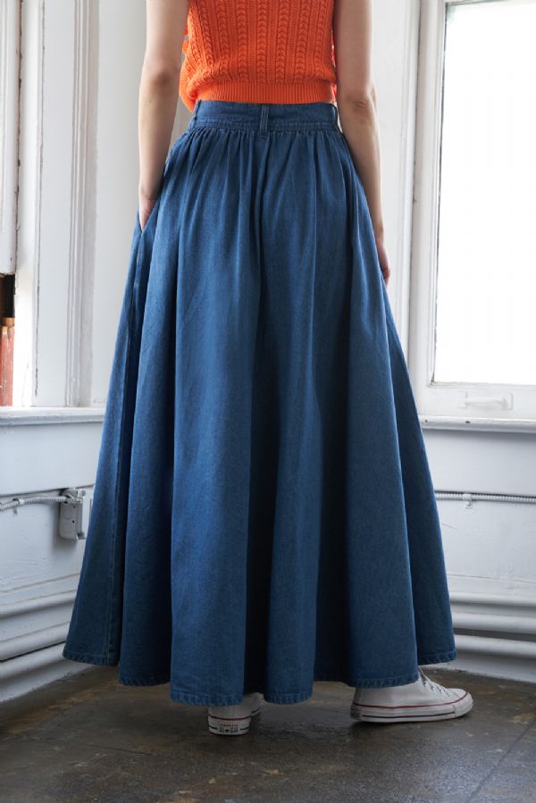 The Luna Maxi Denim Skirt