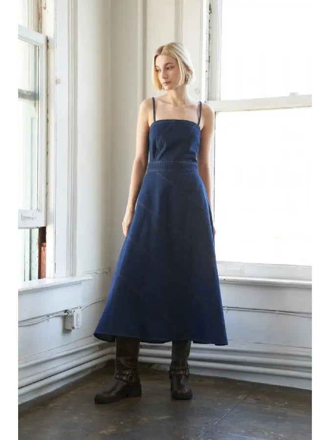 Stella Midi Denim Dress